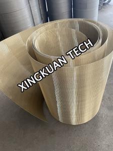 Buy cheap Brass Color Continuous Belt Filter For Plastic And Rubber Extrusion product
