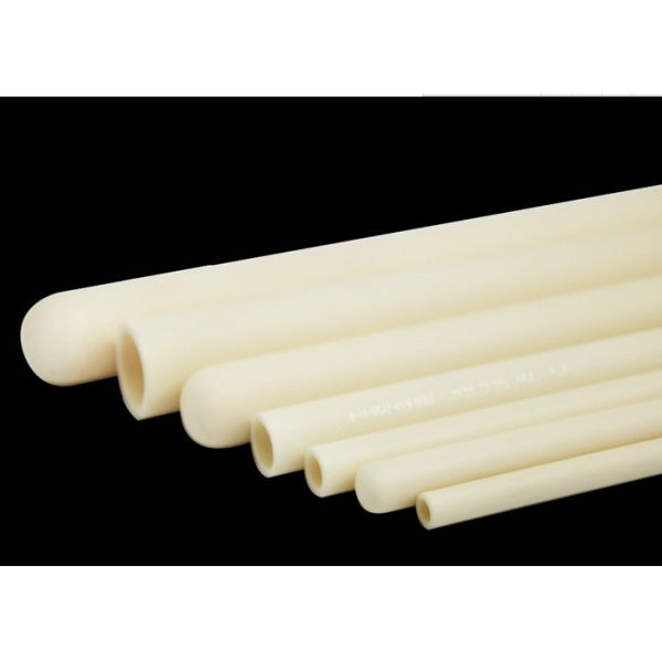 Quality Thermocouple Protection Tubes Ceramic Tube Open Both Ends And Closed Ceramic Corundum Tube For Furnace for sale