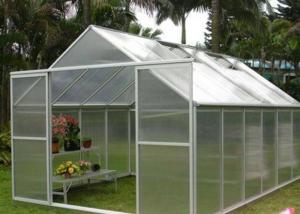 Buy cheap White Clear One Stop Gardens Greenhouse , 10mm Polycarbonate Sheet Greenhouse product