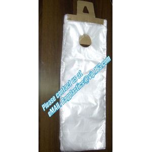 Disposable clear newspaper bags with cardboard header printed thin newspaper