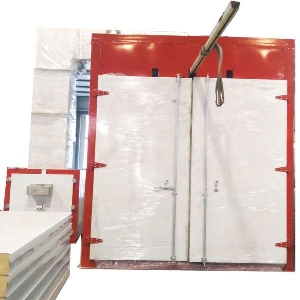 steel door/fence/pipe surface finish electrostatic powder coating line for powder curing