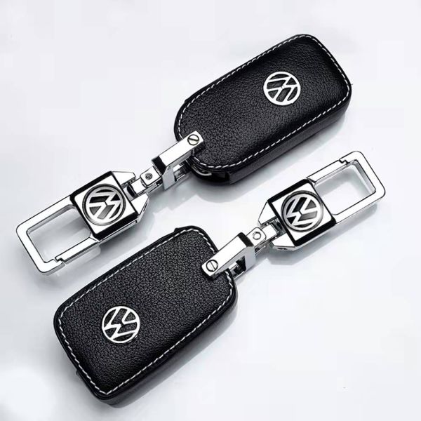 Alalamu Zinc Alloy Metal Car Keychain Holder Multipurpose Metal Key Fob Case