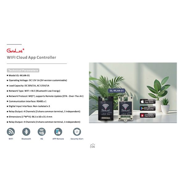 WiFi Smart Door Controller Remote Open Close Via App Keyless Entry Anytime