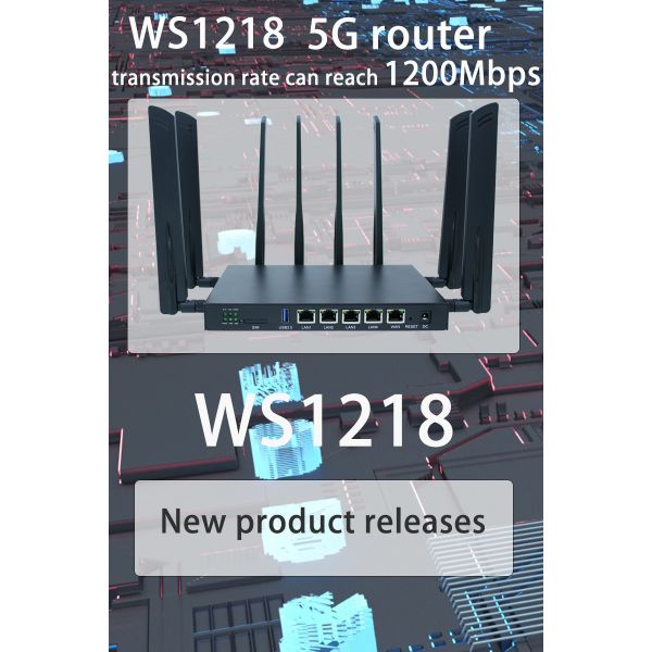 48V POE 5G Industrial Router 1200Mbps 5g Wireless Modem Router
