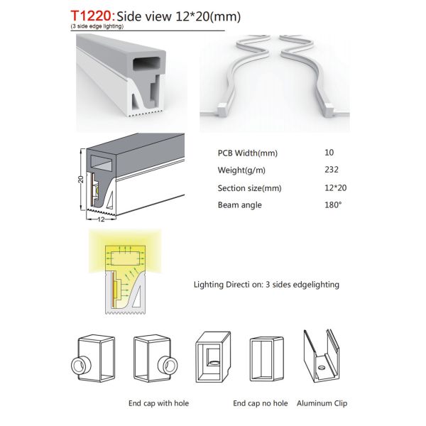 Easy Installation LED Flex Neon Light Professional Structural Design