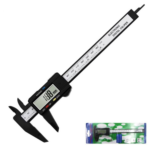 6 Inch Plastic Vernier Caliper 150mm Electronic Digital Caliper Gauge Micrometer Measuring Tool Digital Ruler