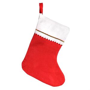 China Red And White EN79 3MM Felt Christmas Sock Ornaments on sale