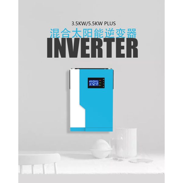 LCD Stable Single 5.5 KW Hybrid Inverter With Inbuilt Charge Controller