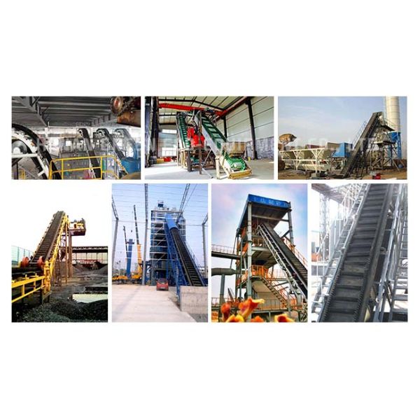 High Inclination Angle Industrial Belt Conveyor Heat Resisting Anti Corrosive