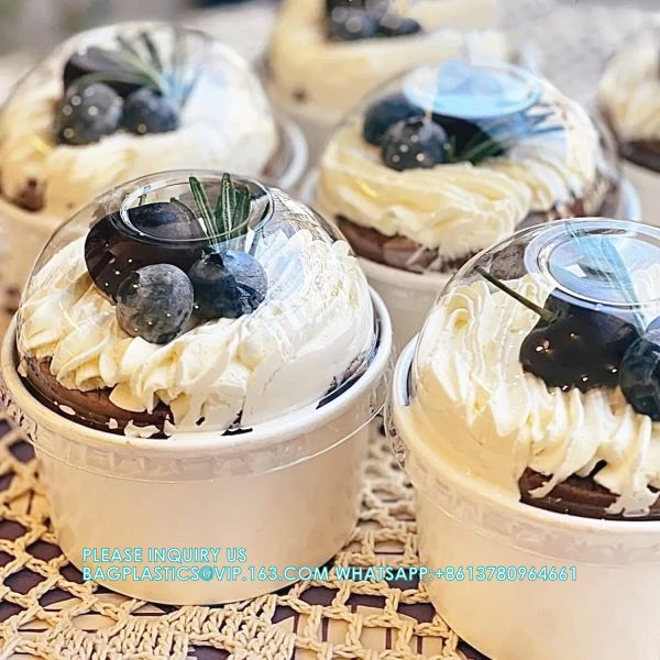 Disposable Ice Cream Cups With Lids And Spoons For Freezer, Dessert Cups Ice Cream Bowls Snack Containers
