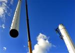 Monopole Lattice Transmission Tower , Galvanized / Painted Power Distribution