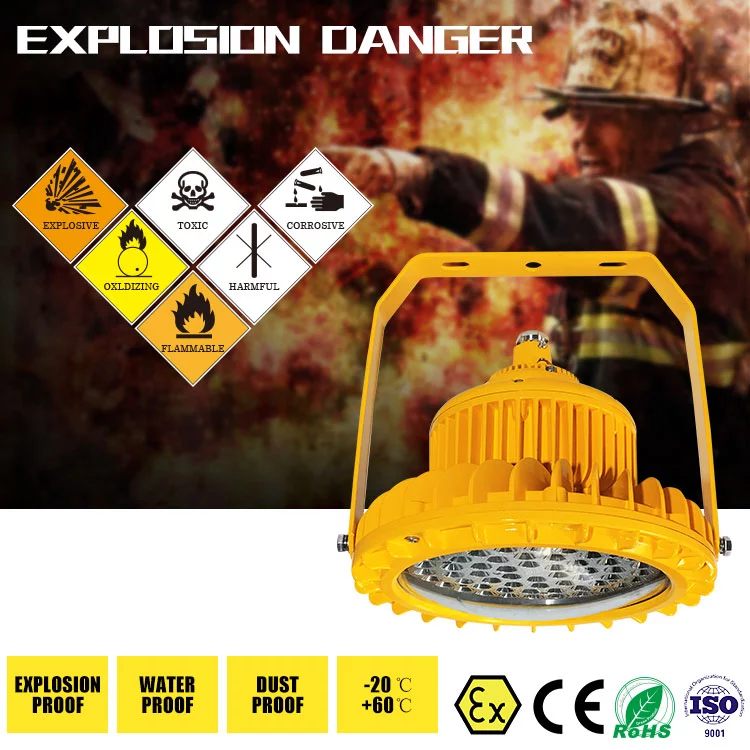 CE ATEX ROHS Certified Explosion Proof LED Light Fixture 60w 80w 100w 150w