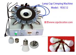 China Lamp Cap Holder Crimping Punching Machine For E27 E26 B22 Lamp Cap on sale