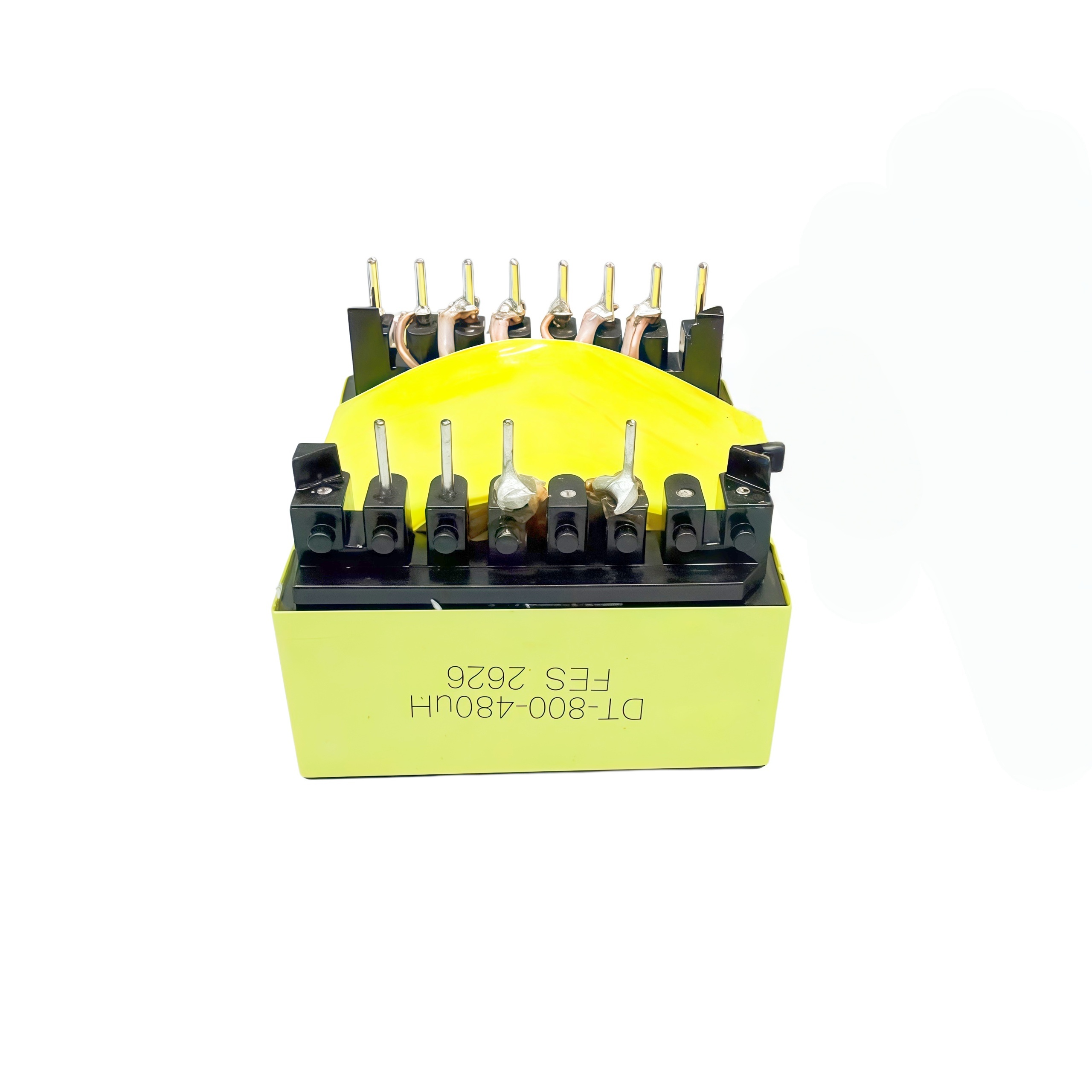 Horizontal Mount High Efficiency EC28 High Frequency Transformer with Thermal Stability for PCB Power Solutions