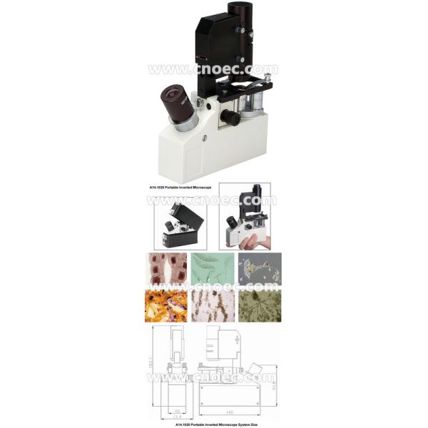 Small Handheld Monocular Inverted Optical Microscope A14.1020