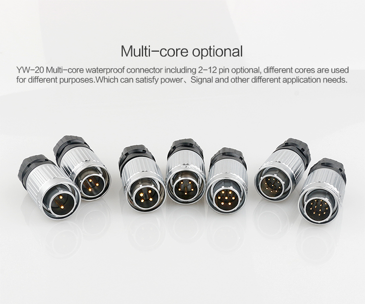 CNLINKO M20 4 pin waterproof connector Outdoor 4 Pin Circular Plug Socket ip67 waterproof connector