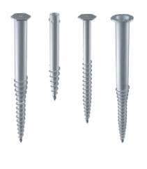 Buy cheap 300mm-3000mm length Ground Screw Pole Anchor product