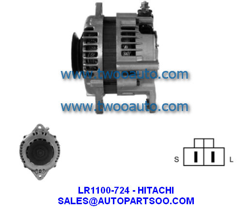 LR1100-724 LR1100-7248 - HITACHI Alternator 12V 100A Alternadores