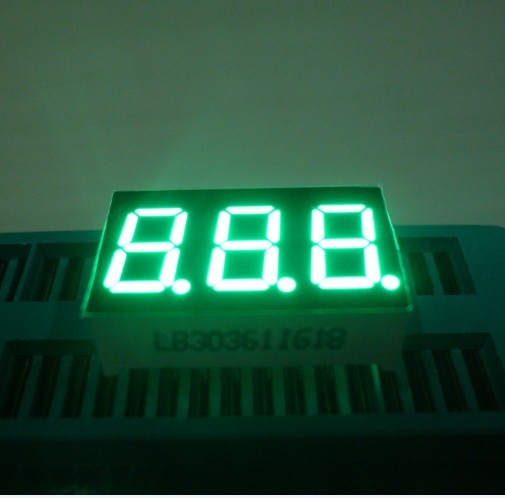 Three Digit 7 Segment Led Display Pure White Small Seven Segment Display For Electronic Device