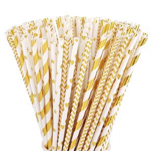 Buy cheap Portable Recyclable Metallic Paper Straws Customized Printed CE Certificated product