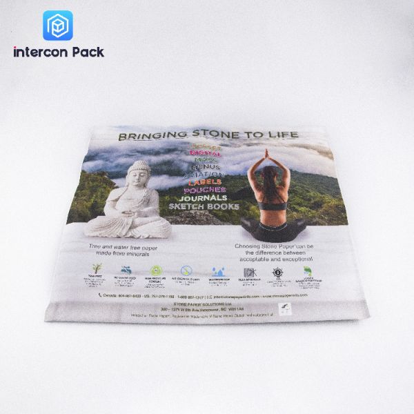 CMYK Color Waterproof Stone Paper Moisture Proof Stone Paper Book 3.35x3.35 Inch