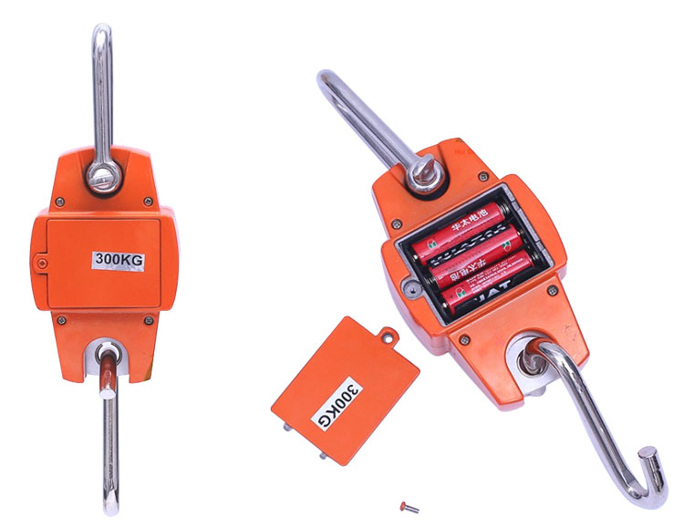 LCD Display ABS Stainless Steel Portable 300kg Digital Crane Game Scale Small Hanging for Fishing or Hunting Customizable