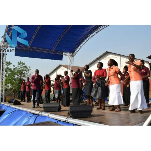 Jbl Speaker Aluminum Box Truss , Arch / Triangle Bolt Truss Stable Performance