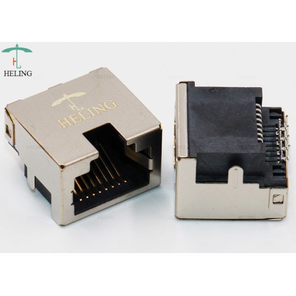 Tab Up 1x1 8P8C RJ45 Connectors Low Profile Side Entry RoHS Compliant