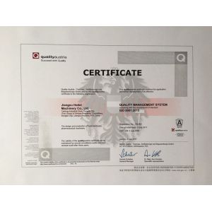 JIANGSU HAITEL MACHINERY CO.,LTD Certifications