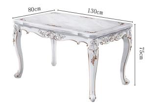 Buy cheap European Retro Paint Rectangular Marble Dining Table product