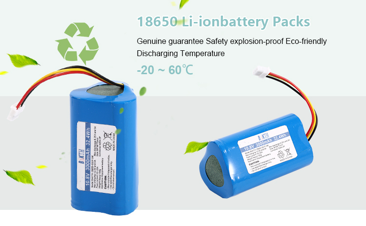 Rechargeable 10.8v 3000mah Li-ion Battery 18650 Lithium Ion Battery Pack for Consumer Electronics