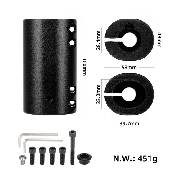 M365 Electric Scooter Accessories with Easy Fixtures and Fastener Folding Design Pro Shake Fixtures Foldable for Convenient Use