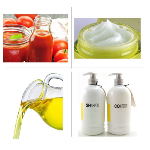 High Speed Automatic Cosmetic Cream Filling Machine Tomato Sauce Filling Machine Peanut Butter Filler with Conveyor