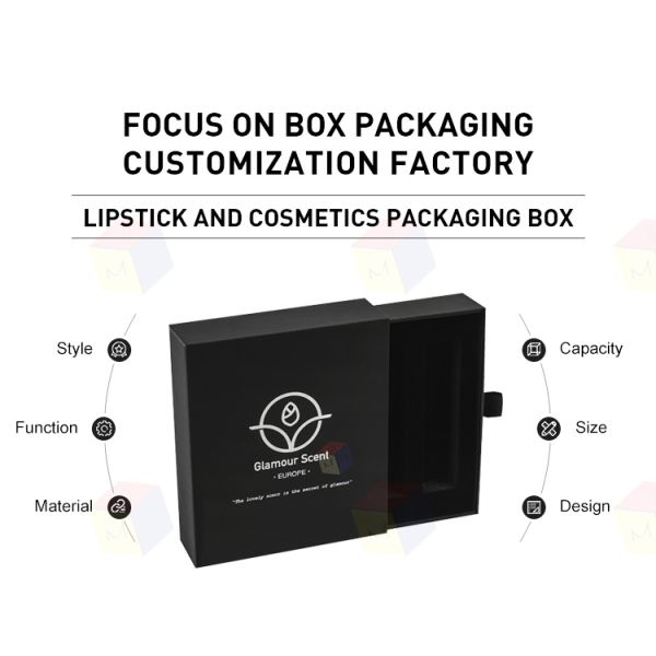 Sliding Drawer Cosmetic Packaging Box Customization Essential Oil Packaging Boxes