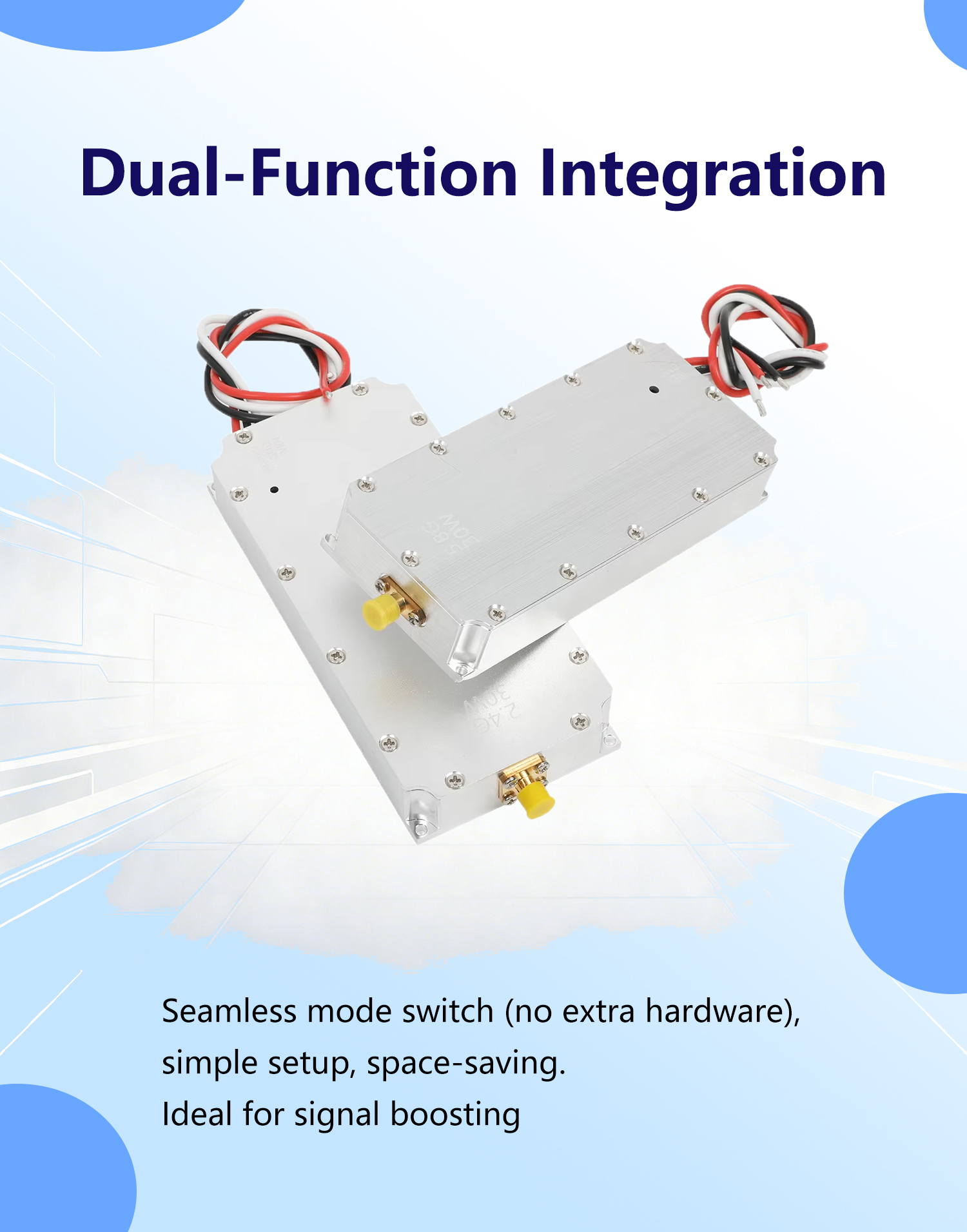 2500MHz 50W Drone Jammer Module Mitigate Uav Module With Type N Connector Drones Interference