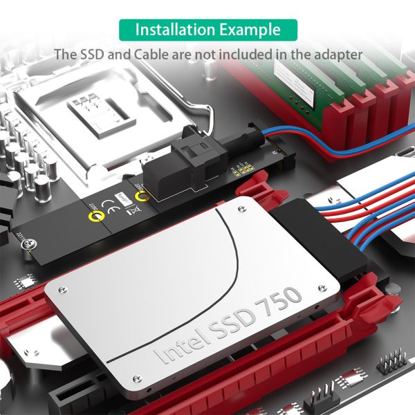 NVMe M.2 SFF 8643 Adapter Mini Module SAS HD SSD SFF 8643 Adapter Connector