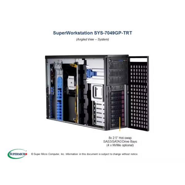 Original SuperServer SYS-7049GP-TRT Server Computer Board Processor Combo