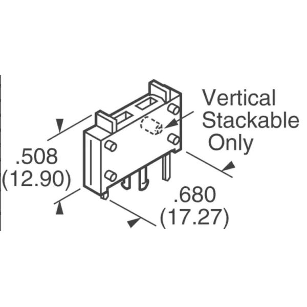Vertical Terminal Block Mini Blade Fuse Holder PCB Mount 01530009Z Stackable