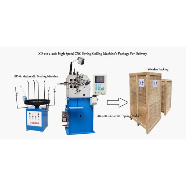 XD-212 2-axis High Speed CNC Spring Coiling Machine's Package For Delivery