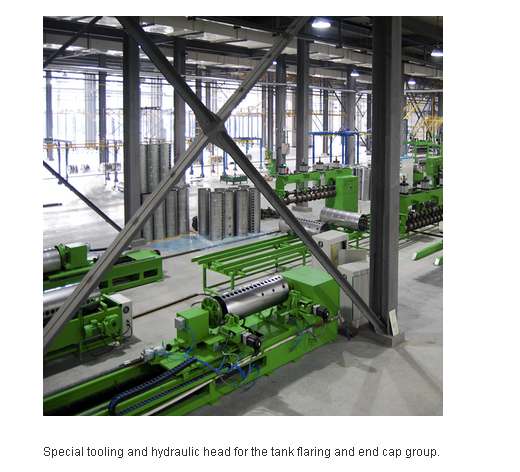 220V 380V Automatic Solar Water Heater Tank Welding Production Line Lathe Controlled