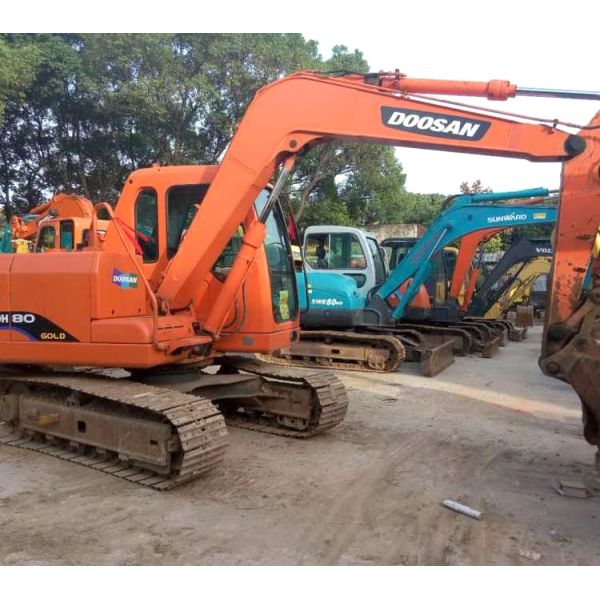 Used Korean Excavator Doosan DH80 Excavator 8 tons Second Hand Doosan Excavators
