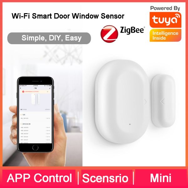 ZigBee Smart Door Window Break Sensor Home Security Alarm System Smart Life Tuya App Remote Control