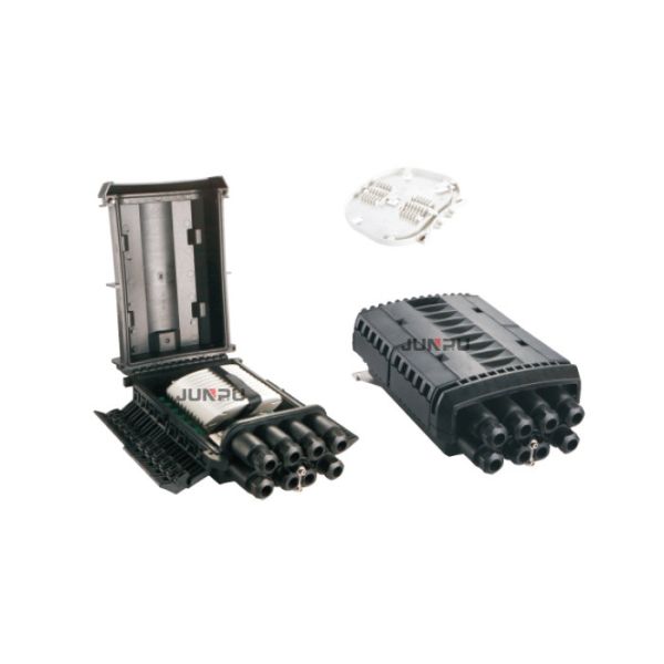 OEM FTTH Fiber Optic Cable Connection Box Black