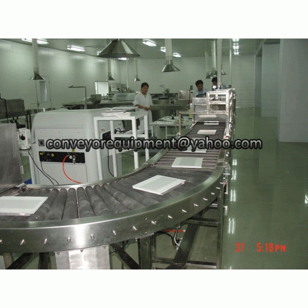 90 Degree Stainless Steel Roller Curve Conveyor