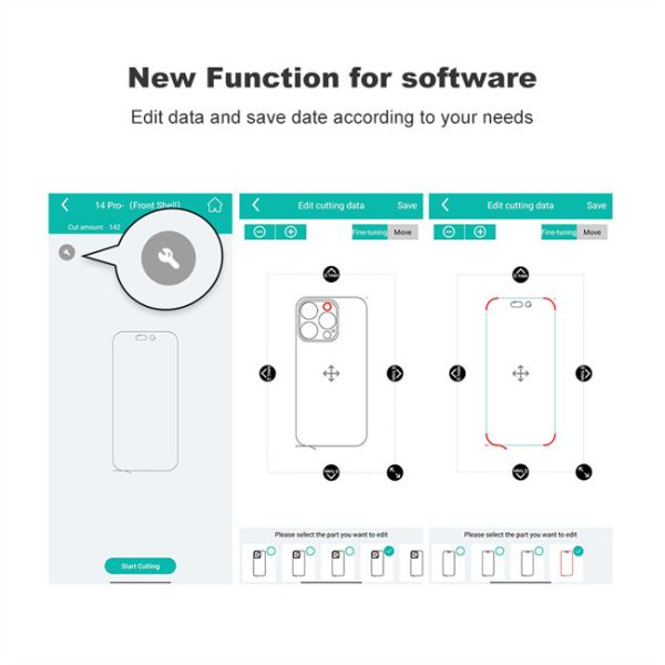 Creating Hydrogel Film Cutting Machine For Back Stickers Mobile Phones Laptops