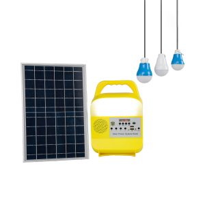 5W Led Bulbs Bluetooth Solar Home Lighting System With Radio