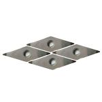 Uncoated Yamada Carbide CNC Turning Tool PCBN Inserts High Rigidity