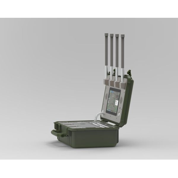 2.4G 5.8g 1.4G 5, 2g 900m Uav Signaling Equipment Uav Defense System Briefcase