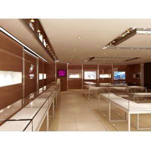 Buy cheap Modular Wooden Jewelry Display Cases , Durable Retail Glass Display Case product