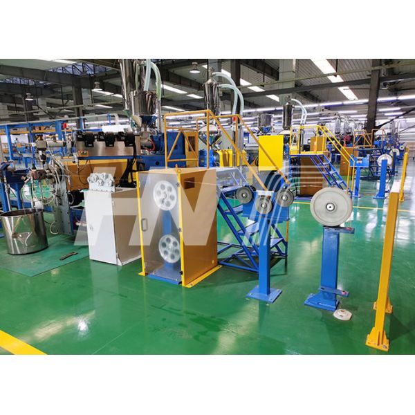 Electronic Wire XLPE Wire Extrusion Line Wire Insulation Machine With Packing Machine
